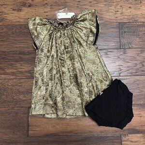 NWT Noralee Isabella Gold Dress